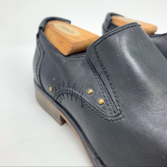 NWOT Bed Stu Men’s Black Leather Slip On Loafers 9 main image 8